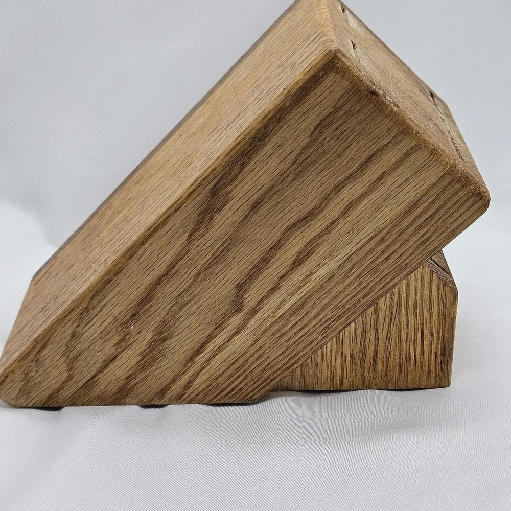 Cutco‎ Wooden Knife Block 8 Slot Honey Oak
